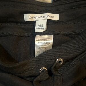 Calvin Klein Jeans Black Drawstring Casual Joggers